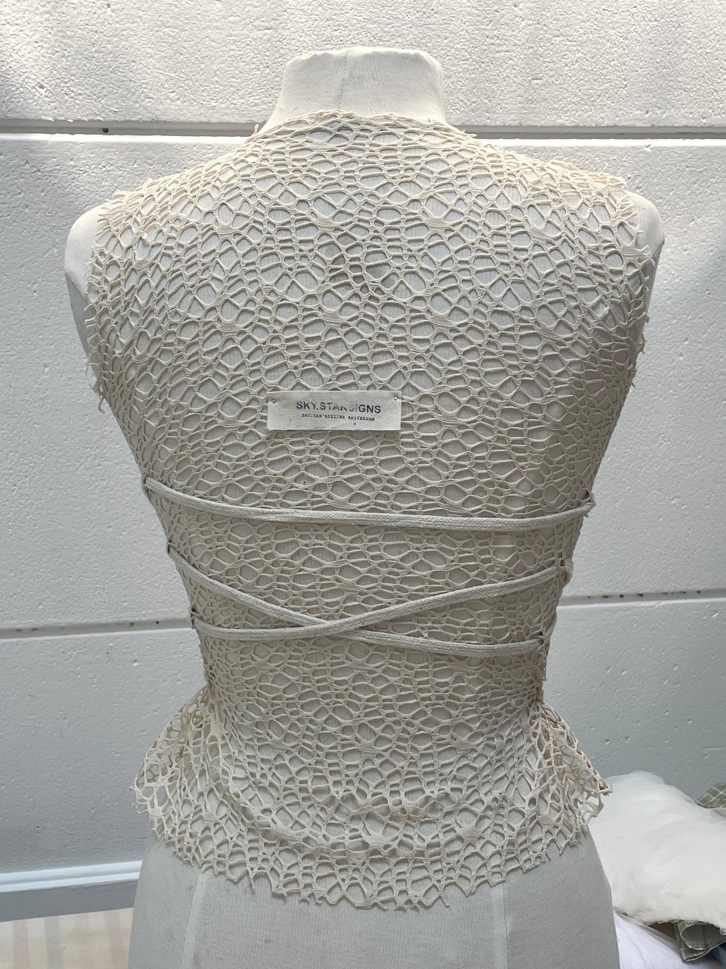 FISHNET BUSTIER made-to-order