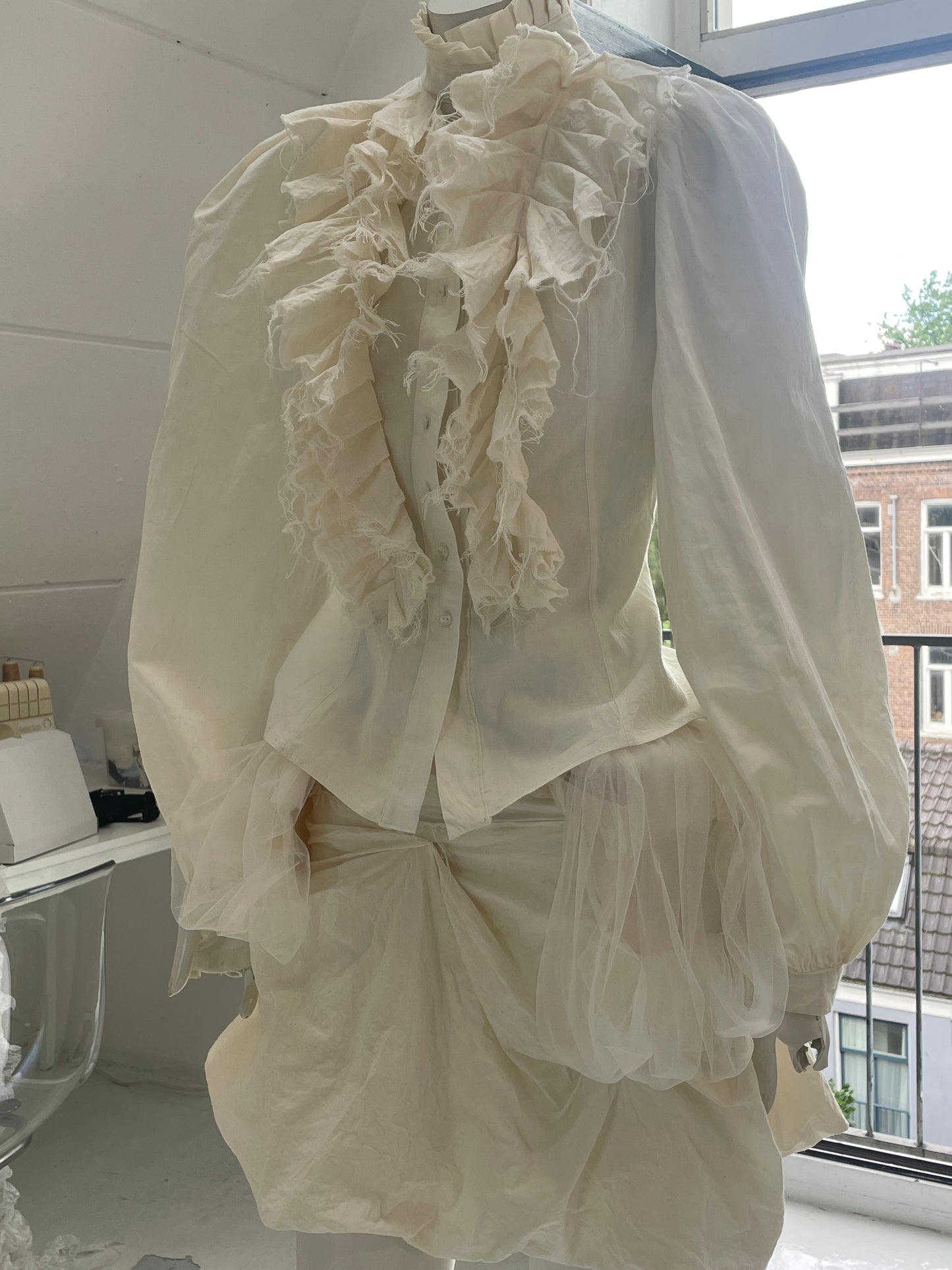 DRAPED MINI SKIRT