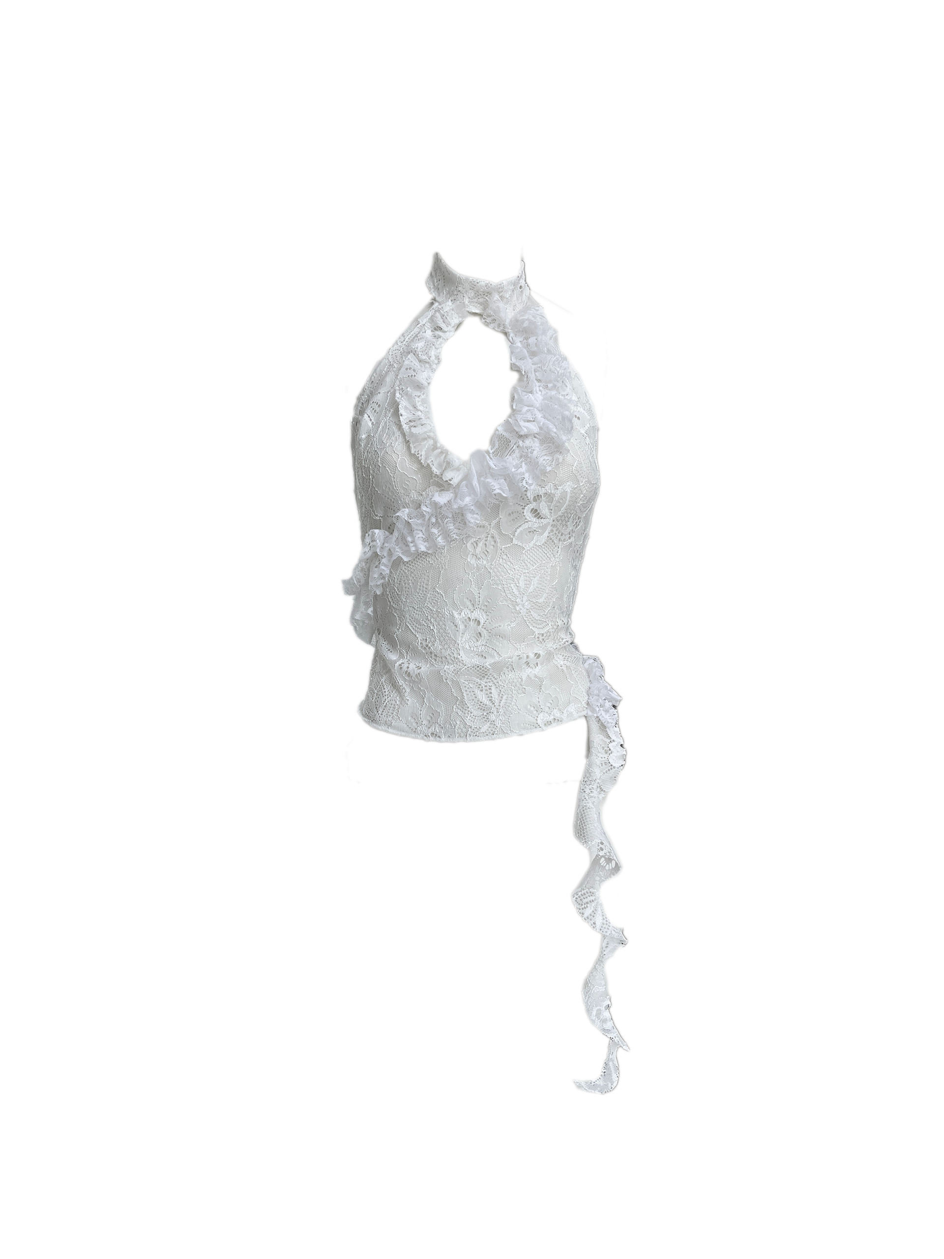 RUFFLE HALTER