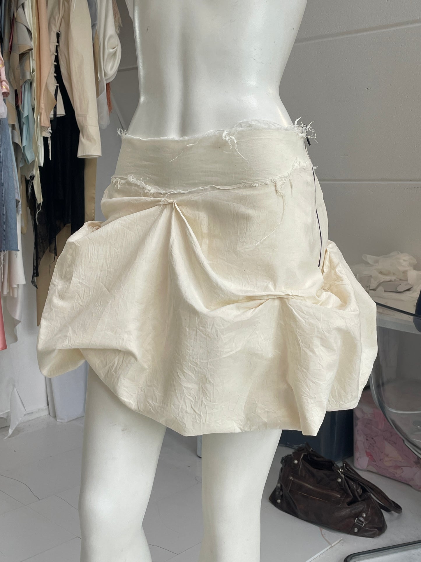 Draped Mini Skirt