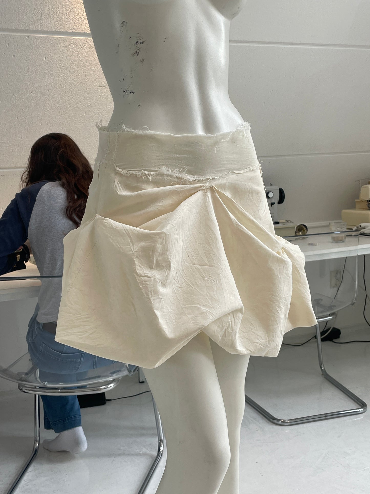 Draped Mini Skirt