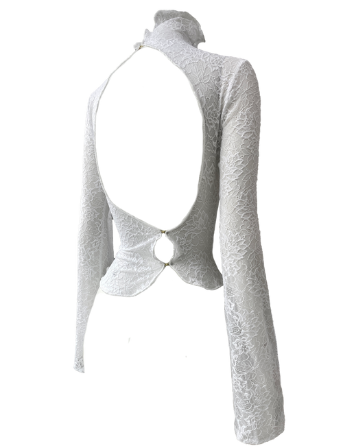 OPEN BACK TURTLENECK