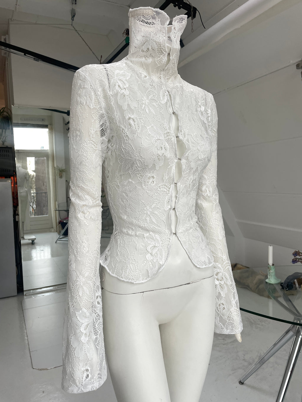 CORSETED TURTLENECK