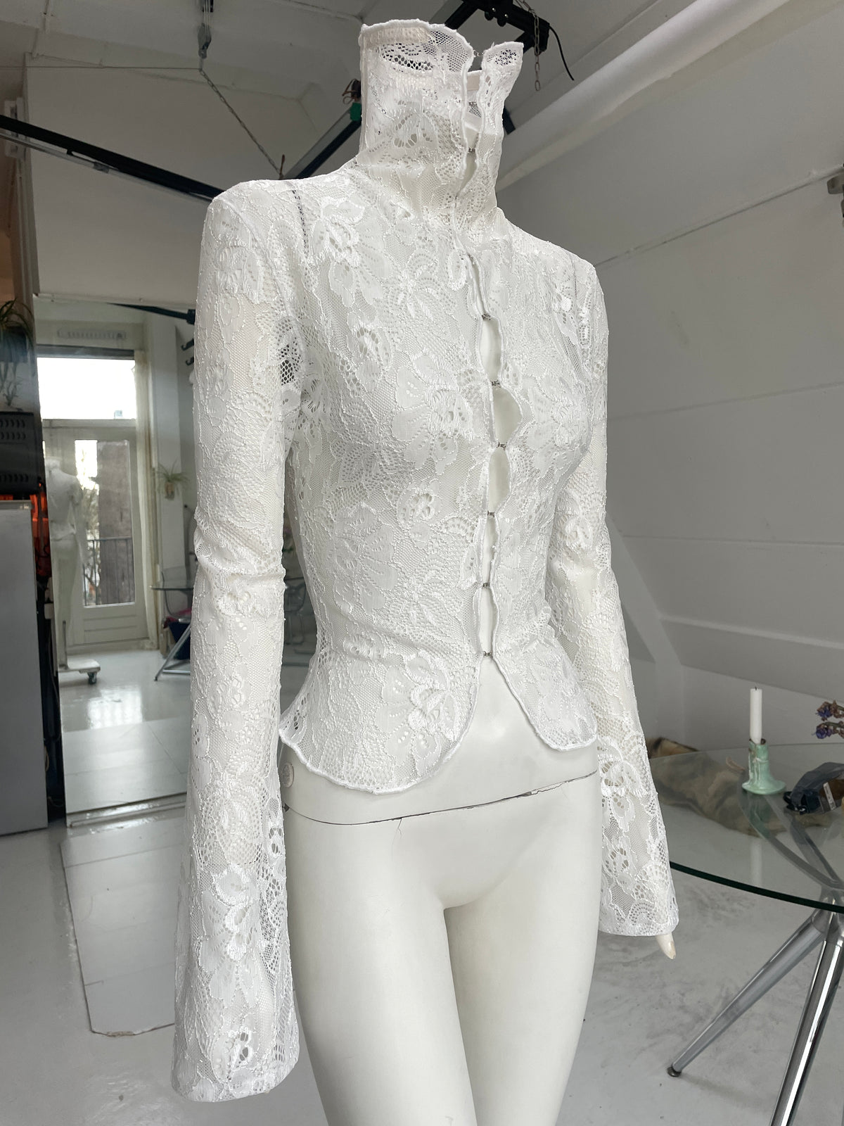 CORSETED TURTLENECK