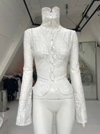 CORSETED TURTLENECK