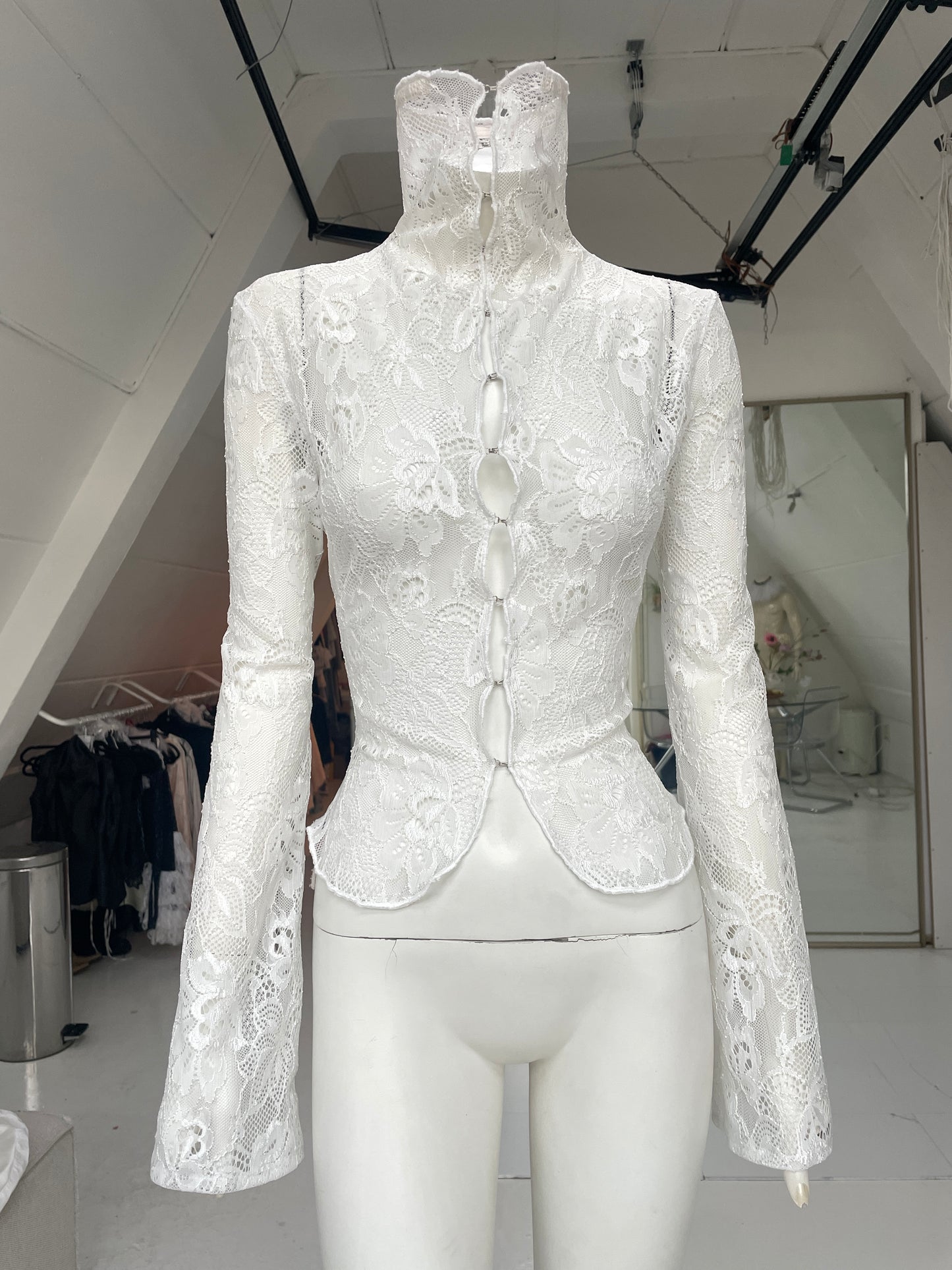 CORSETED TURTLENECK made-to-order