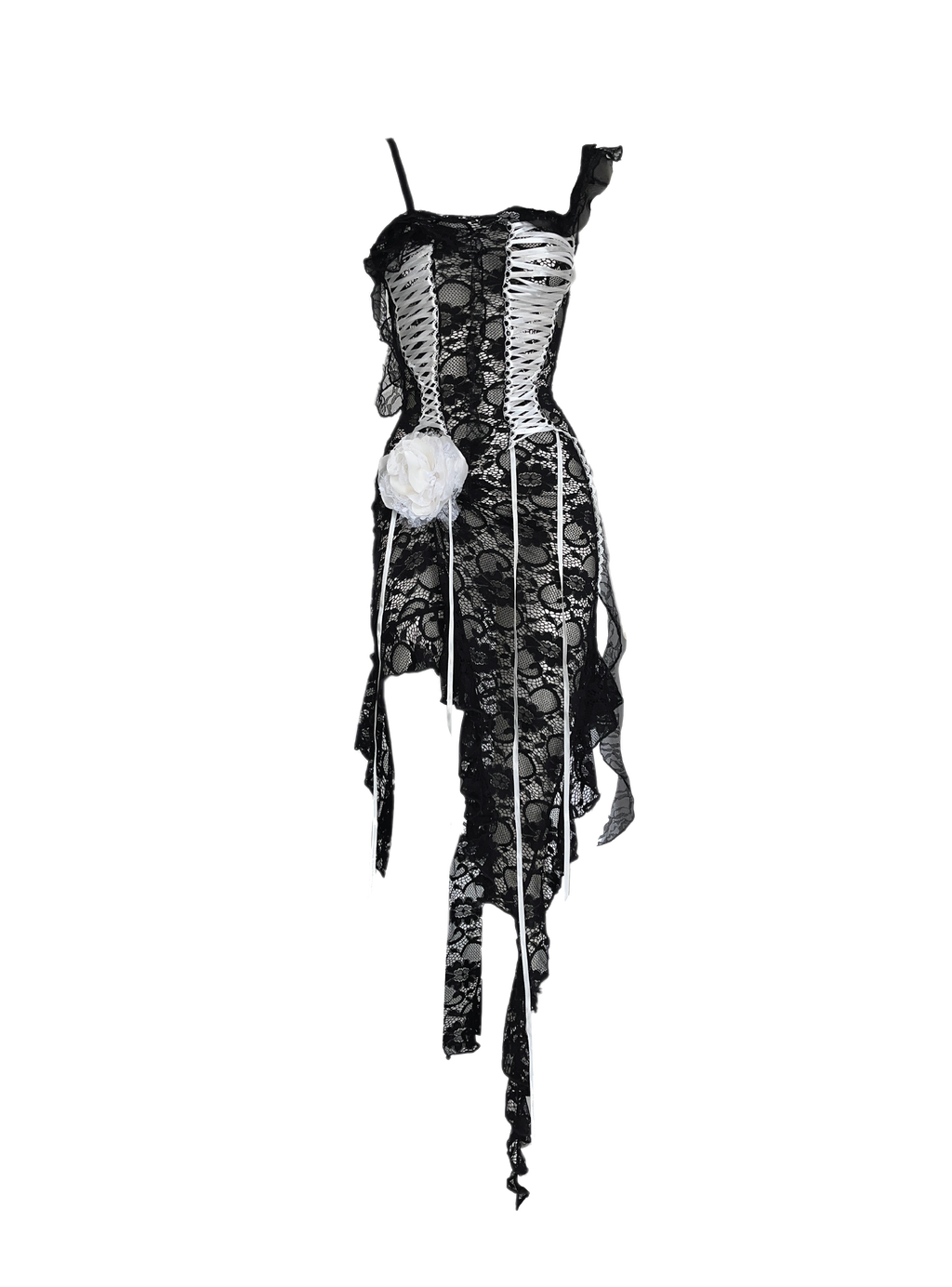 LACE-UP DRESS