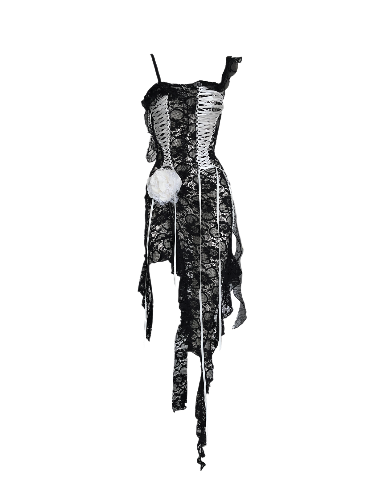 LACE-UP DRESS