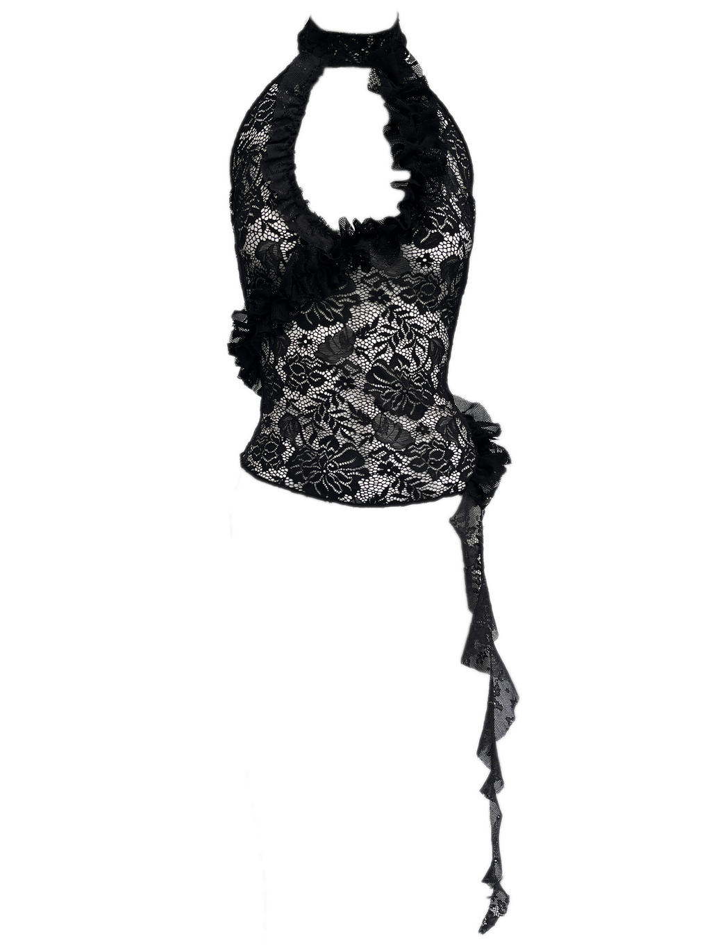 RUFFLE HALTER