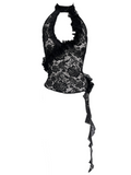 RUFFLE HALTER