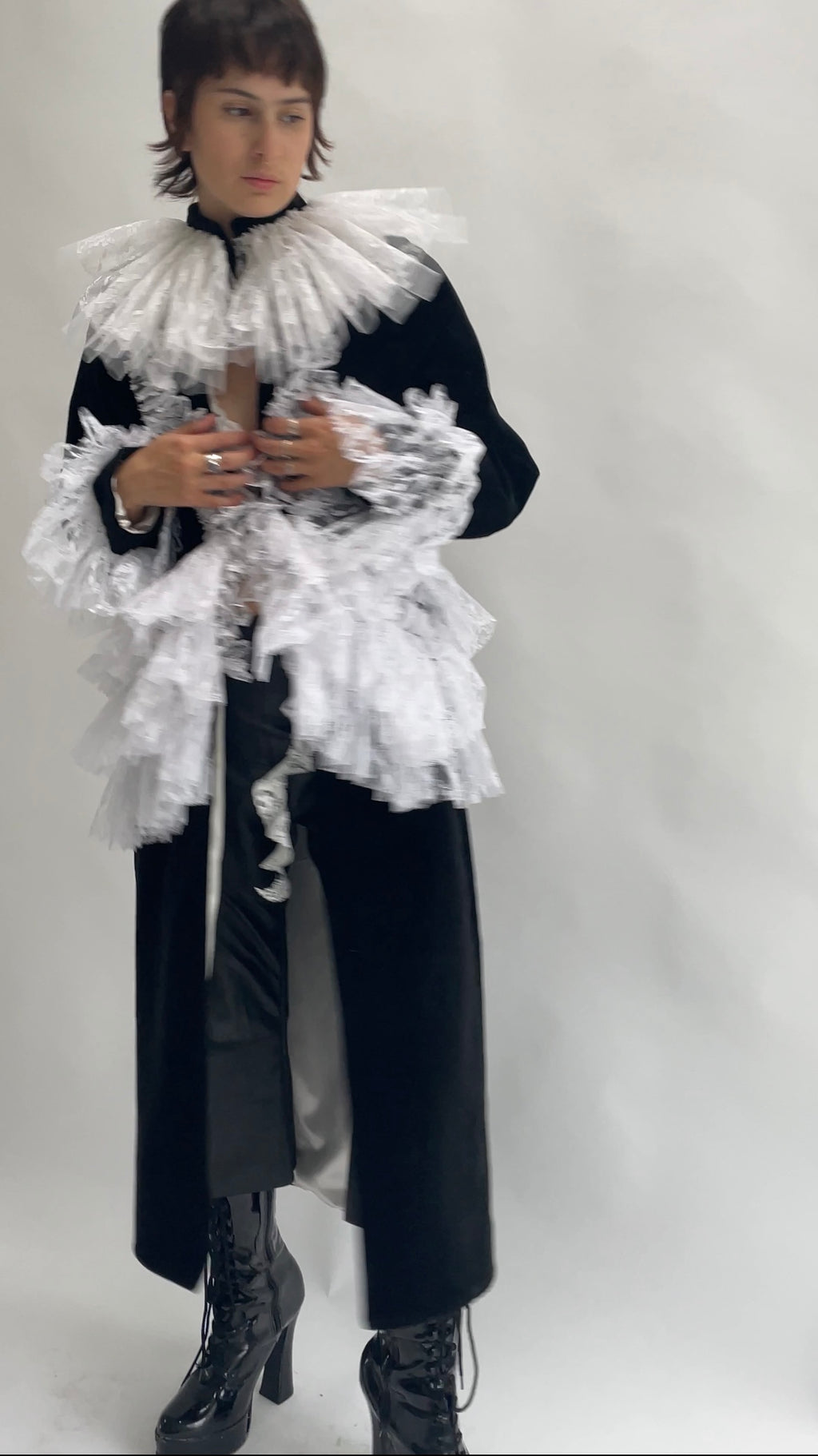 RUFFLE COAT
