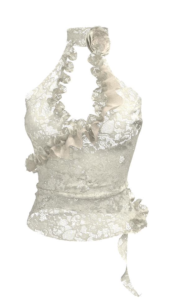 RUFFLE HALTER