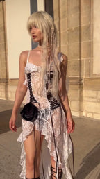 LACE-UP DRESS
