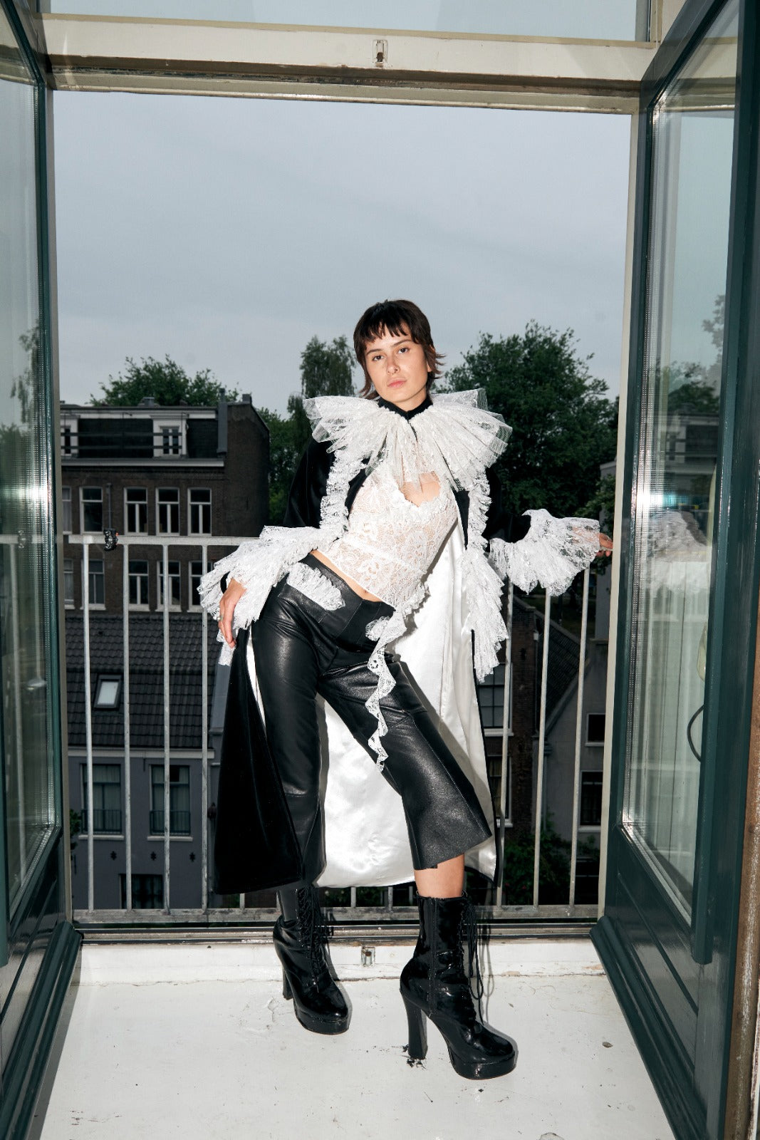 RUFFLE COAT