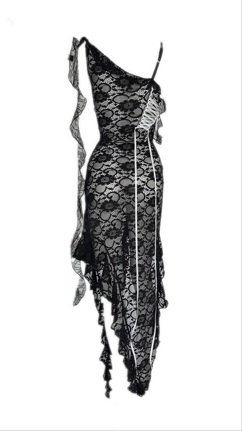 LACE-UP DRESS